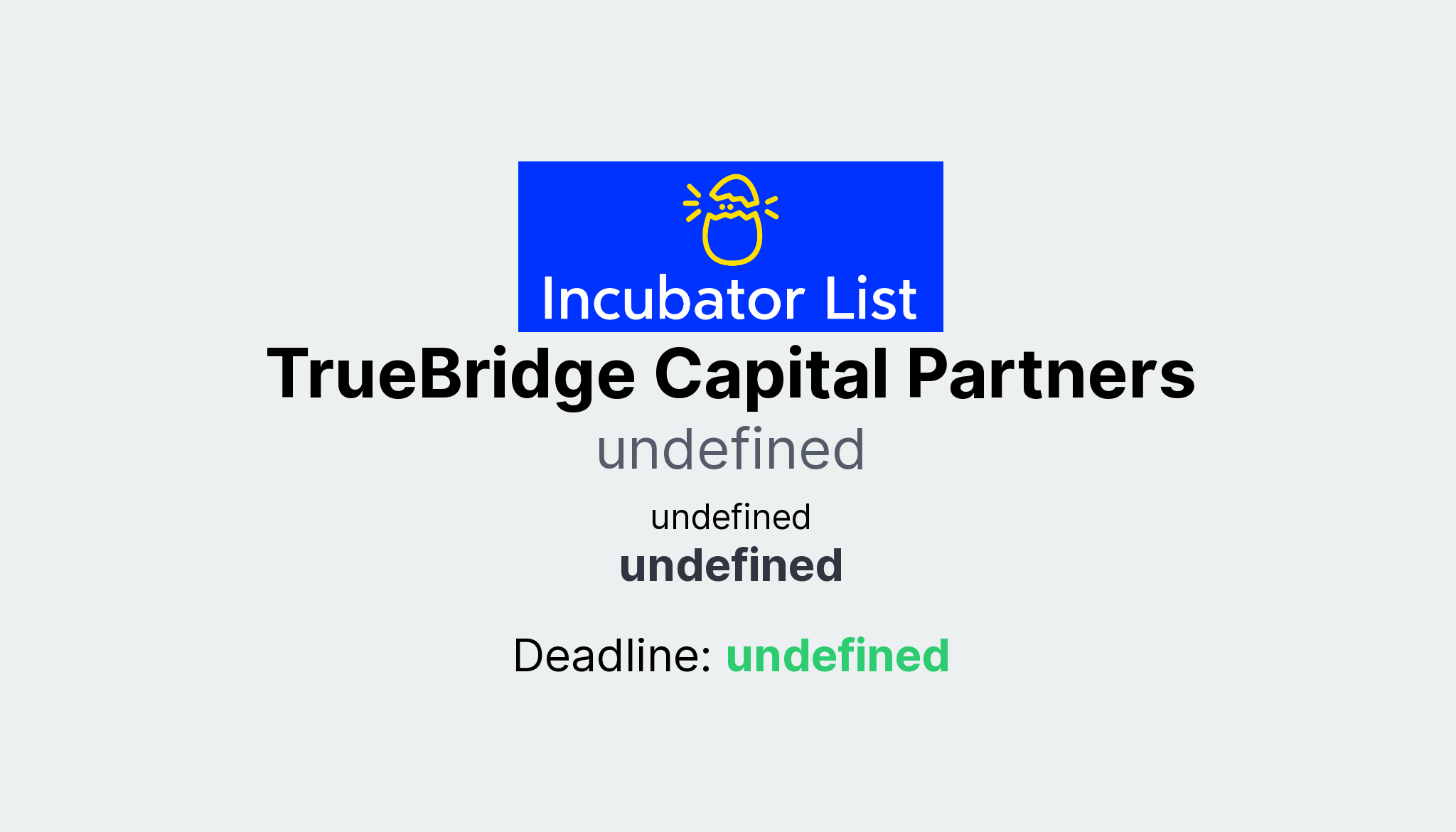 TrueBridge Capital Partners Key Information